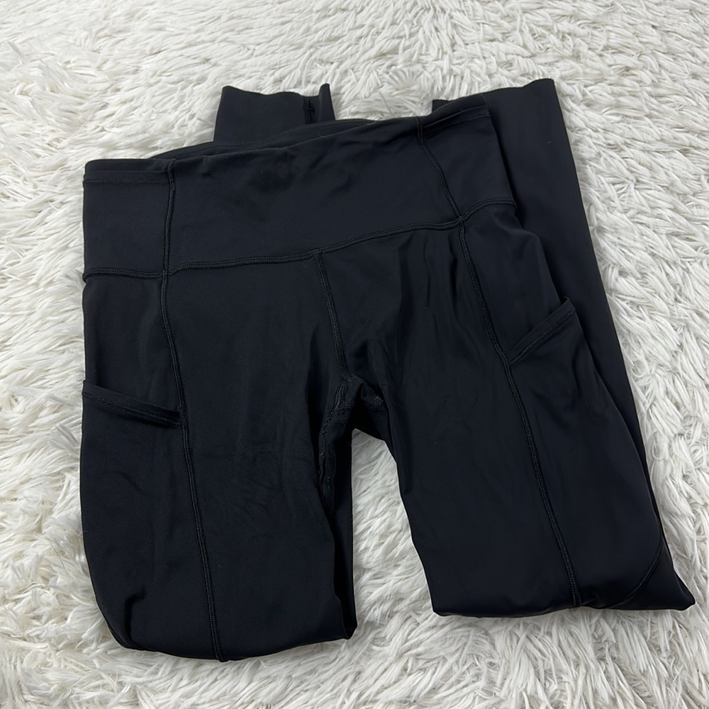 Lululemon Fast & Free 7/8 Tight II *Non-Reflective Nulux 25" Black